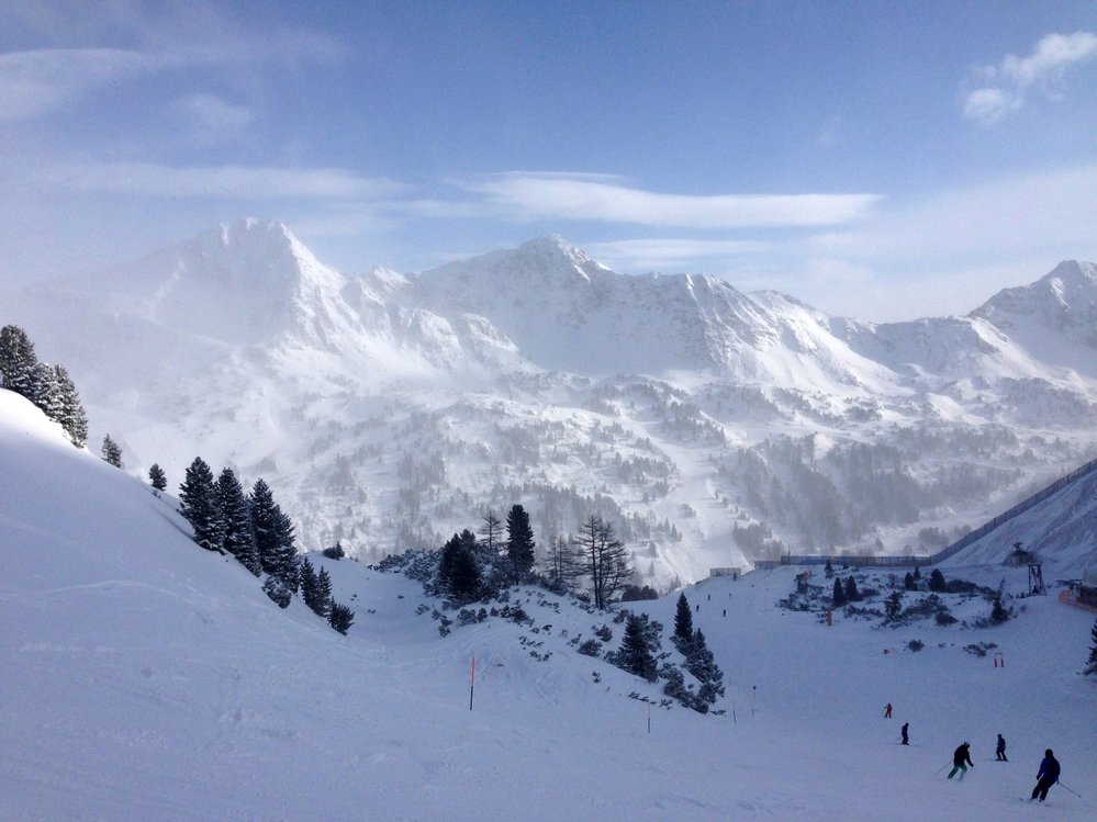 Lyžování v alpském středisku Obertauern