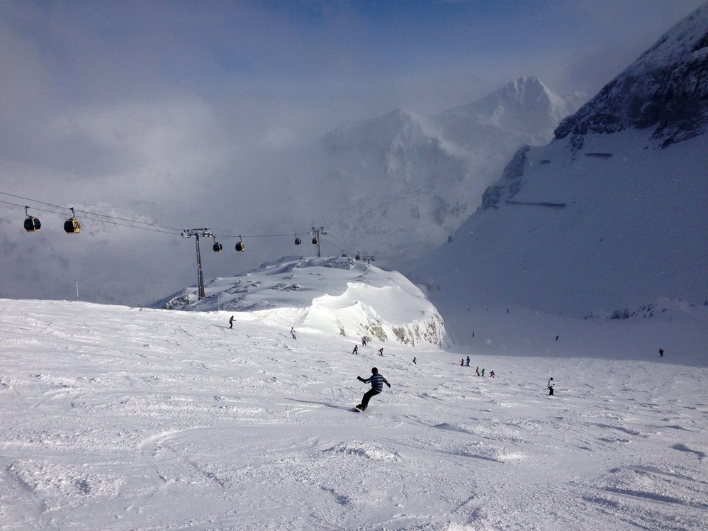 Lyžování v alpském středisku Obertauern