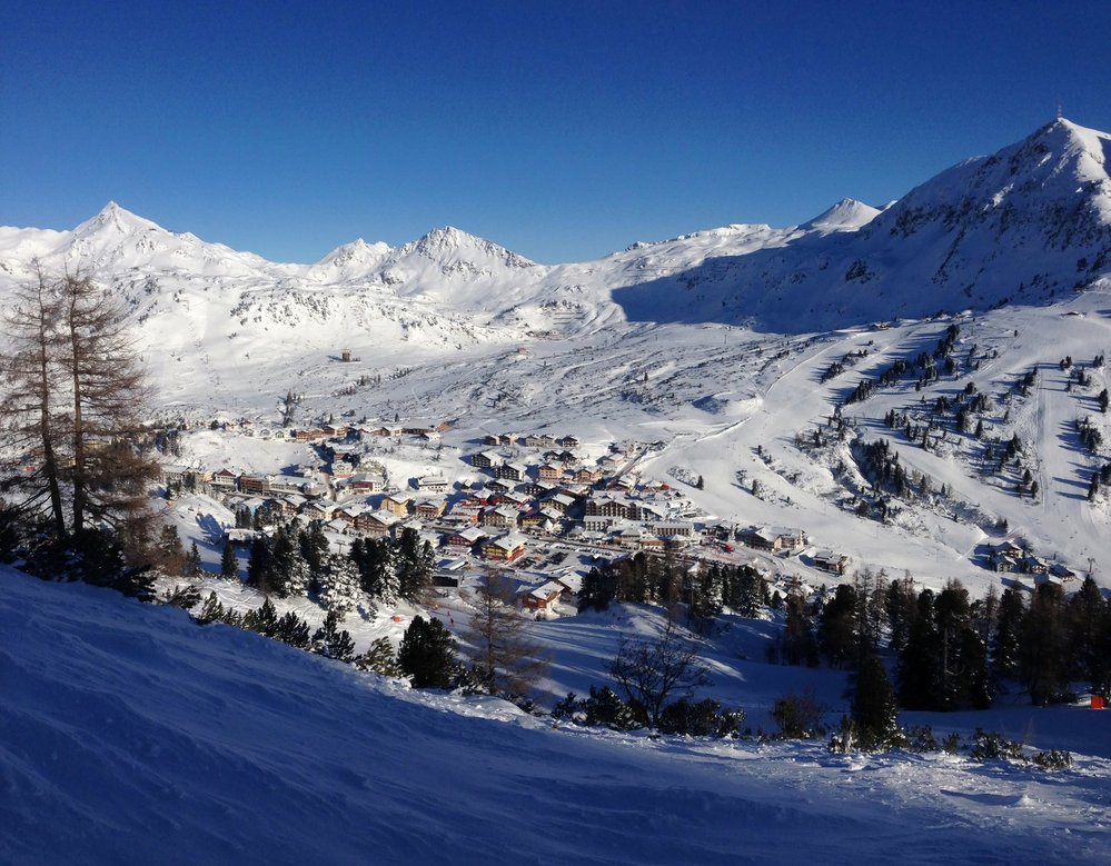 Lyžování v alpském středisku Obertauern