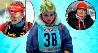Maminka biatlonistky Soukalové ukázala: První foto Gábiny na lyžích!