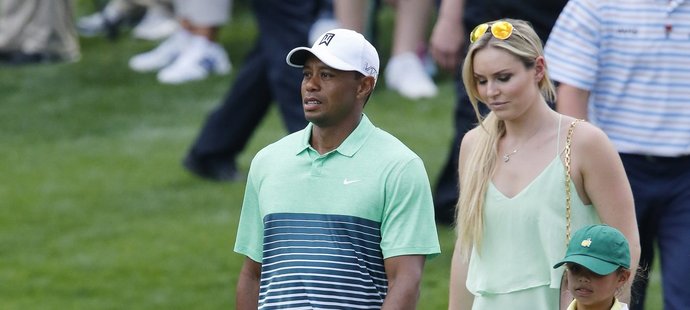 Na turnaji Masters ještě Tiger Woods a Lindsey Vonnová připomínali šťastný pár