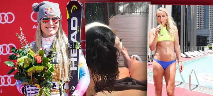 Lyžařská šampionka Lindsey Vonnová si užívá relax po sezoně