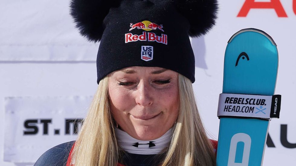 Lindsey Vonnová slaví triumf ve sjezdu, neubránila se emocím