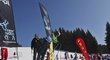 Novinářský závod ve sjezdovém lyžování si vyzkoušel i skokan na lyžích Jan Matura
