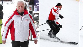 Václav Klaus se stal díky svým lyžařským schopnostem prezidentem Špindlu!