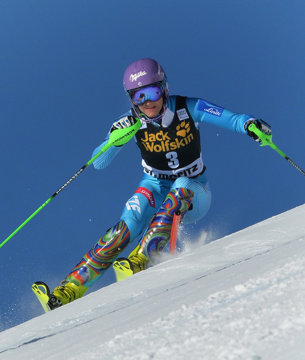 2016. Rok před koncem sportovní kariéry jela Šárka Strachová závod SP ve Svatém Mořici.