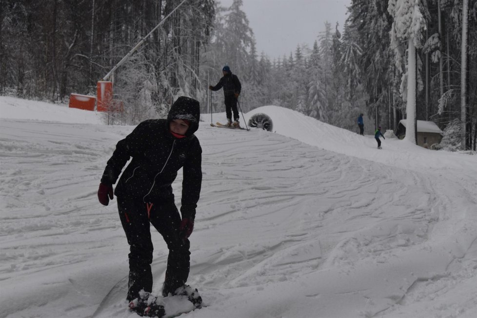 Lyžování na Ústecku (7. 12. 2019)