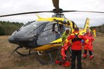 Výcvik letecké záchranné služby soukromé firmy Alfa-helicopter v Děčíně v loňském létě