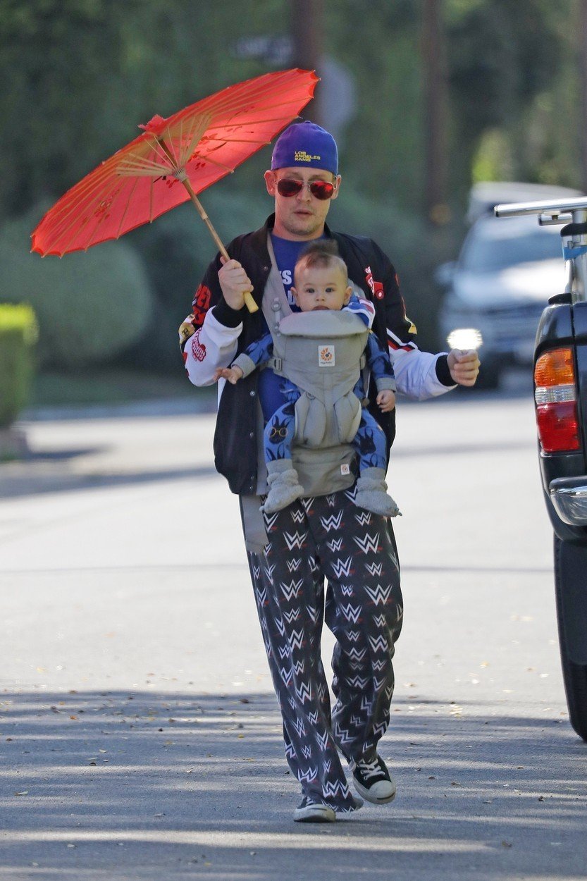 Macaulay Culkin se synem Dakotou.