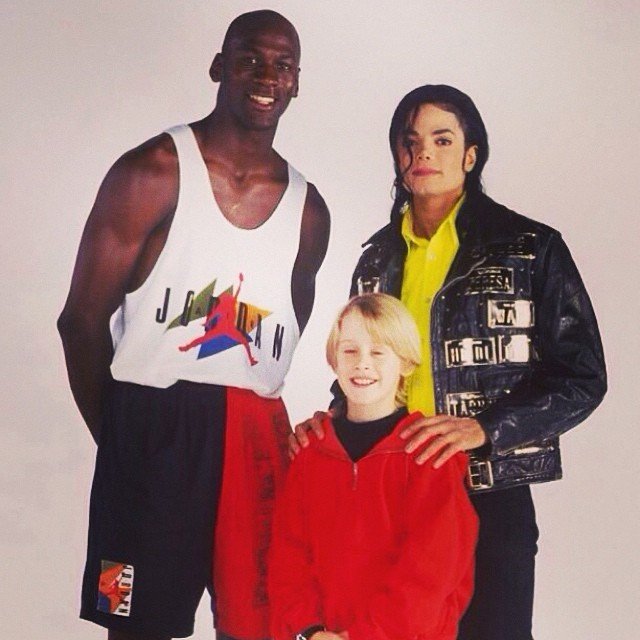 Michael Jordan, Macaulay Culkin a Michael Jackson.