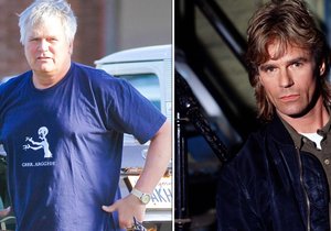 Richard Dean Anderson, představitel seriálového MacGyvera, výrazně přibral.