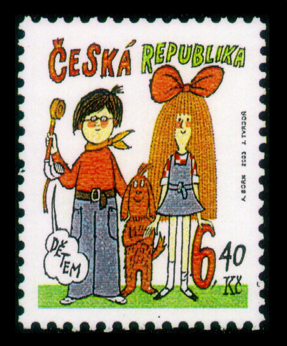 V roce 2003 vydala známku s oblíbenými večerníčkovými hrdiny Česká pošta.