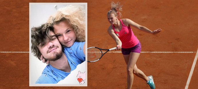 Roztomilý tenisový pár Kateřina Siniaková a Tomáš Macháč.