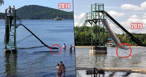 Mácháč je na suchu: Lodě dostaly stopku