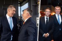 Orbán s Babišem v Průhonicích. Staří přátelé řešili plyn i migraci. Expremiér „odchytil“ i Macrona