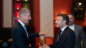 Expremiér Andrej Babiš (ANOú se setkal s francouzským prezidentem Emmanuelem Macronem (7.10.2022)