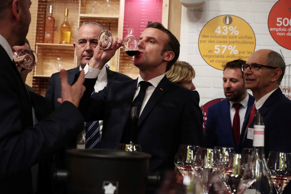 Na zemědělském veletrhu v Paříži byl Macron i vůdce žlutých vest (22. 2. 2020)