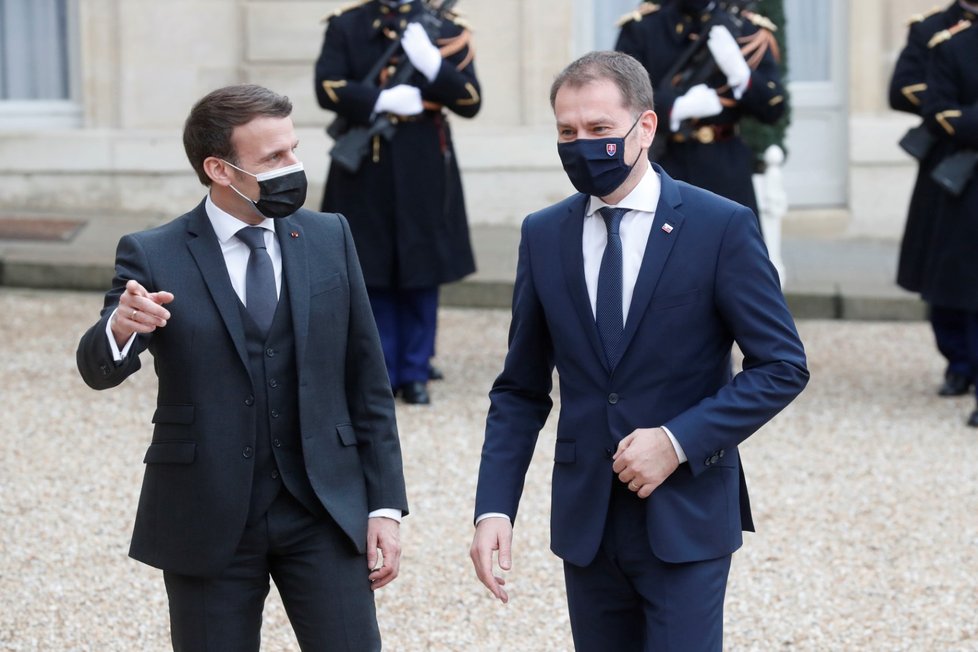 Macron přijal Matoviče, hovořit mají například o koronaviru (3. 2. 2021)