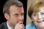 Kandidát na prezidenta Francie Macron se sejde s Merkelovou.