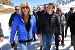 Emmanuel Macron s manželkou Brigitte Trogneuxovou