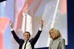 Macron s manželkou Brigitte