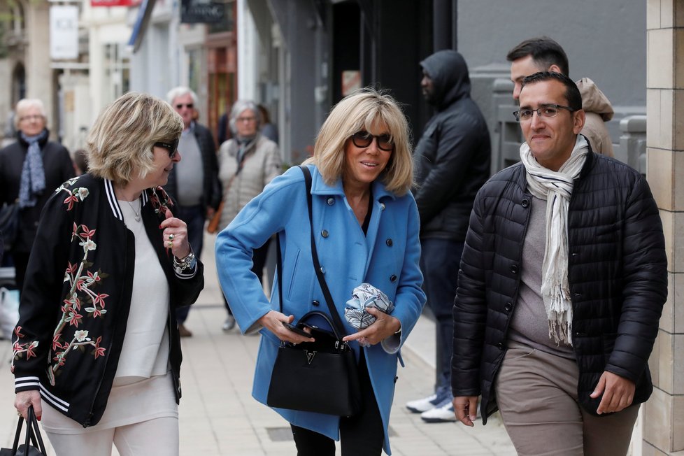 Emmanuel Macron s manželkou Brigitte Trogneuxovou