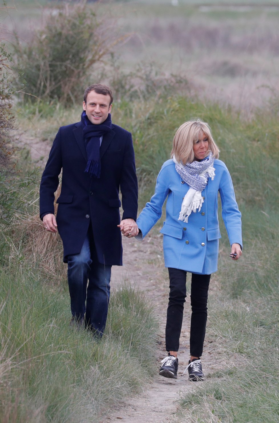 Emmanuel Macron s manželkou Brigitte Trogneux