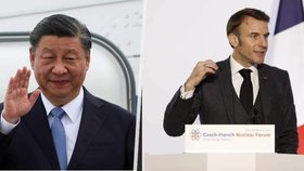 Ostře sledovaná schůzka: Čínský prezident Si přijede do Paříže jednat s Macronem