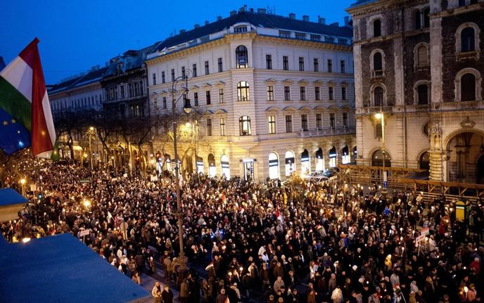 Maďarsko, demonstrace
