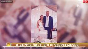 Snímky ze svatby zveřejnila maďarská televize.
