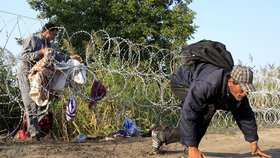 Maďarský plot běžence nezastavil. Uprchlíci ho překonávají všemi možnými způsoby.