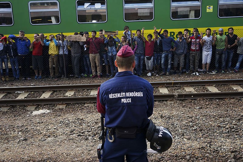 Uprchlíci na cestě Maďarskem