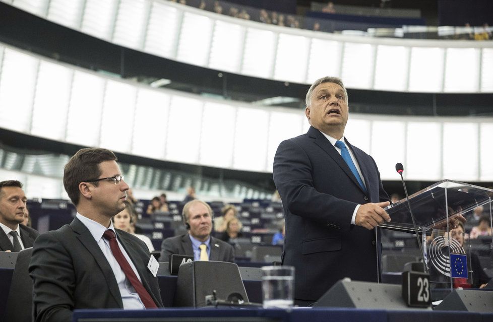 Maďarský premiér Viktor Orbán v Bruselu