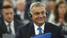 Maďarský premiér Viktor Orbán byl kvůli možnému uvalení sankcí na slyšení před Evropským parlamentem (11. 9. 2018)