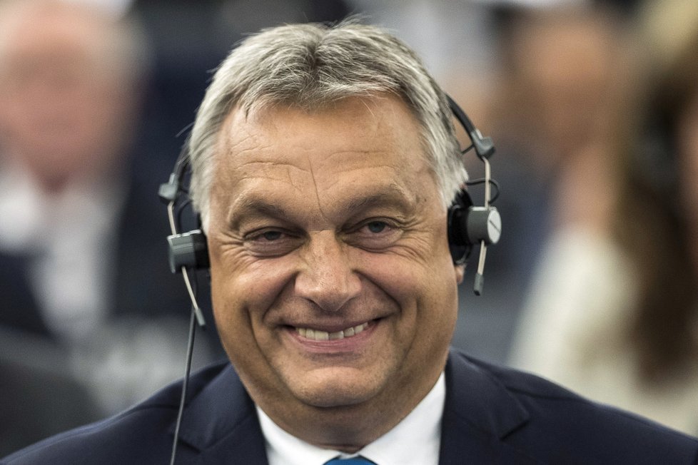 Maďarský premiér Viktor Orbán byl kvůli možnému uvalení sankcí před Evropským parlamentem na slyšení (11. 9. 2018)