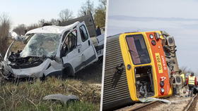 Při úterní srážce vlaku s dodávkovým autem na jihu Maďarska zemřelo pět lidí.