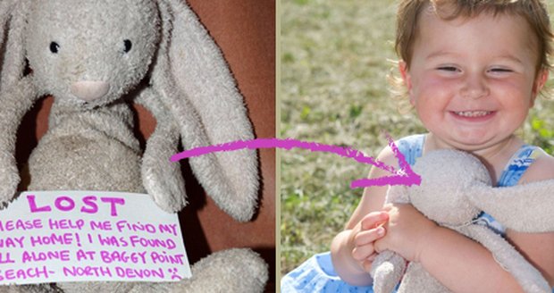 Hon na plyšového králíčka: Třicet tisíc lidí pomáhalo holčičce nalézt její hračku!