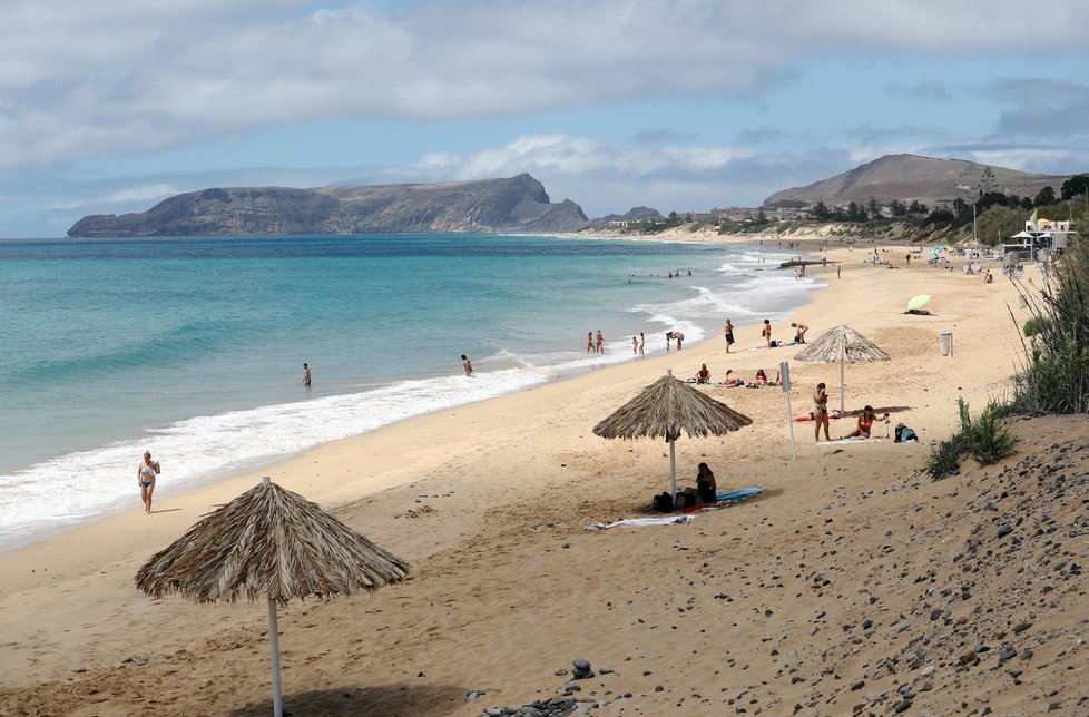 pláž na madeirském ostrově Porto Santo