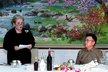 Madeleine Albright speaks as North Korean leader Kim Jong-Il listens, 23 October 2000 in Pyongyang