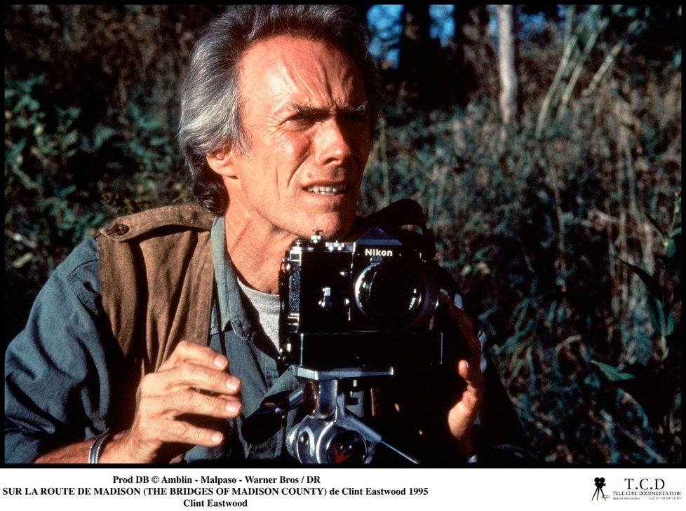 Clint Eastwood ve filmu Madisonské mosty.