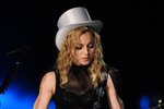 Madonna během vystoupení v amfiteátru na pražském Chodově