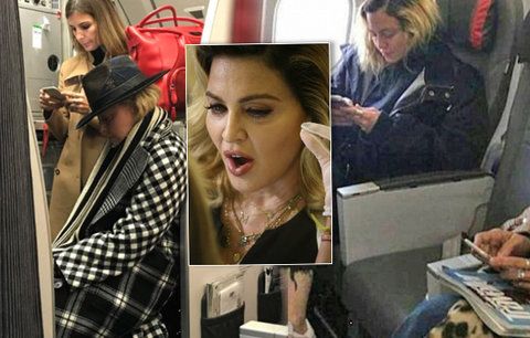 Vyčerpaná Madonna (59) usnula na kufrech od Vuittona: Miliardářka v turistické třídě!