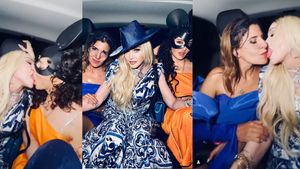 Madonna slavila na Sicílii „64": Vášnivá líbačka  se dvěma děvčaty!