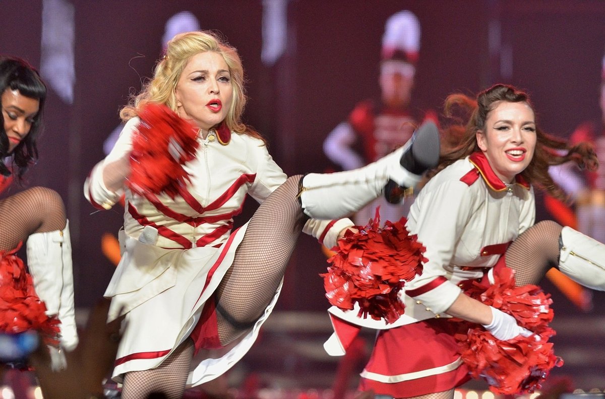 Madonna ukázala kalhotky