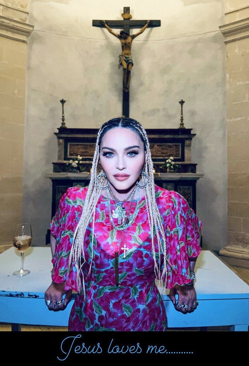 Madonna se odvázala na Sicílii