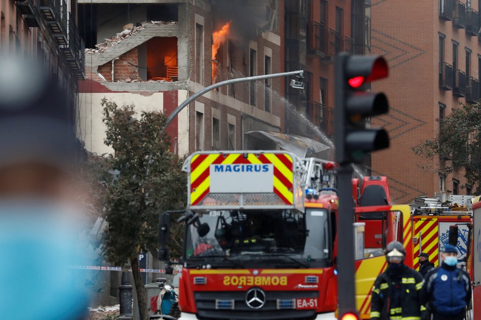 Výbuch domu v Madridu si vyžádal oběti na životech.