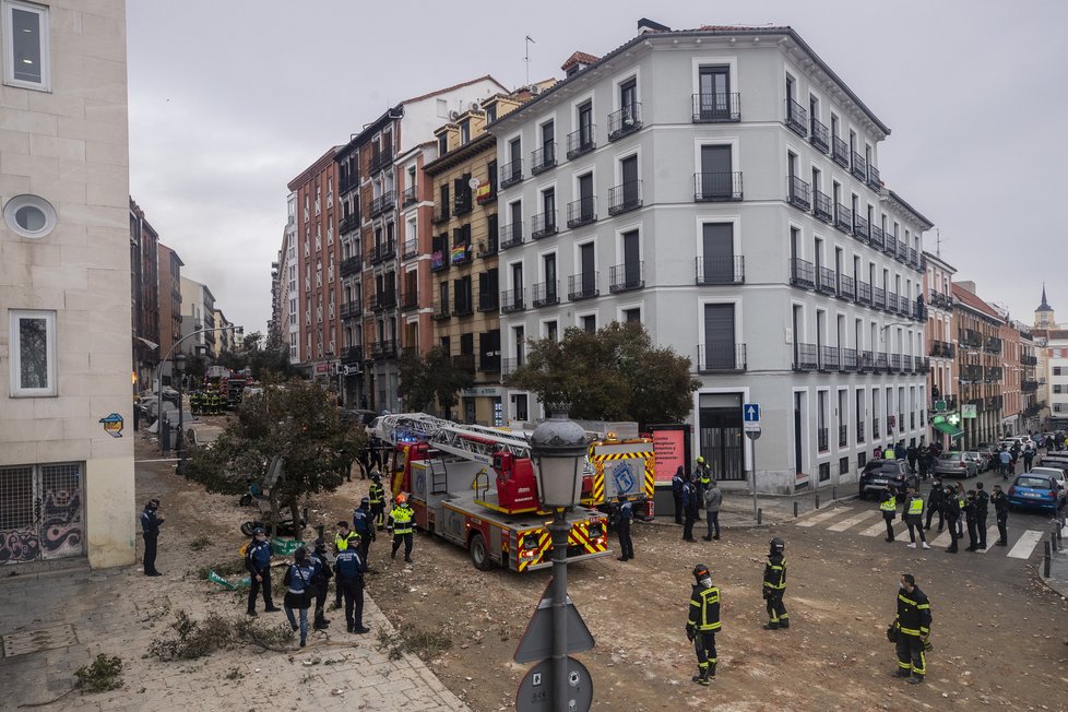 Výbuch domu v Madridu zabíjel.