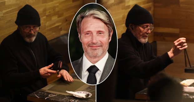 Mads Mikkelsen si pobyt v Praze užívá.