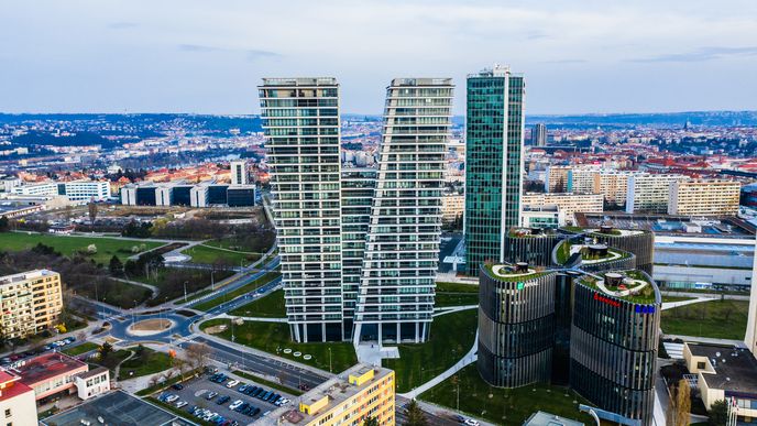 Byznysové „srdce“ Česka v Praze na Pankráci.