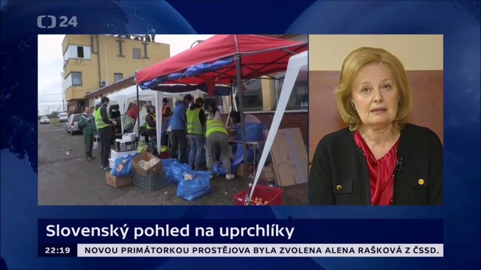 Magda Vášáryová při emotivním vystoupení o uprchlících v České televizi